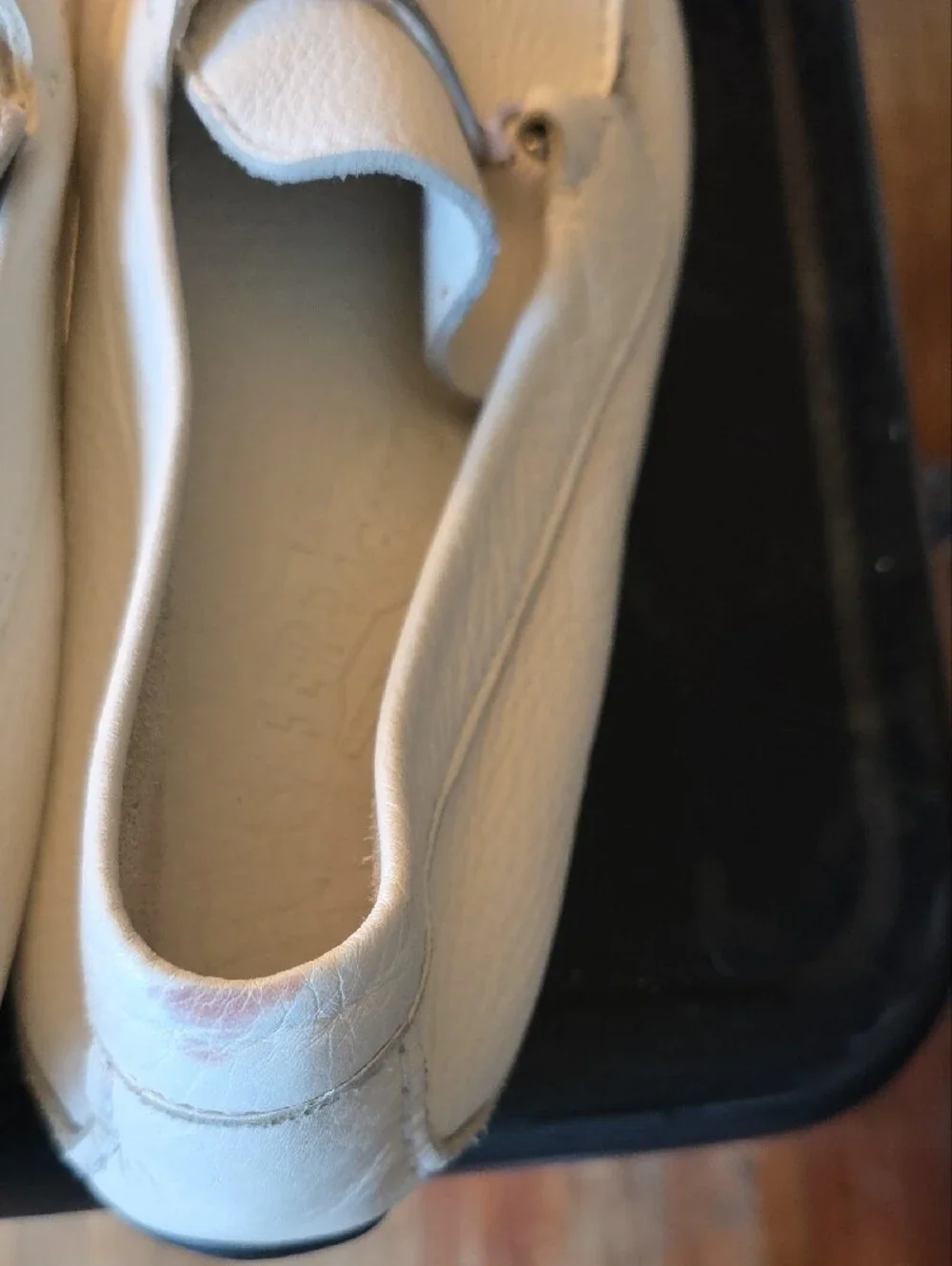 Salvatore Ferragamo Cream Leather Horsebit Loafers